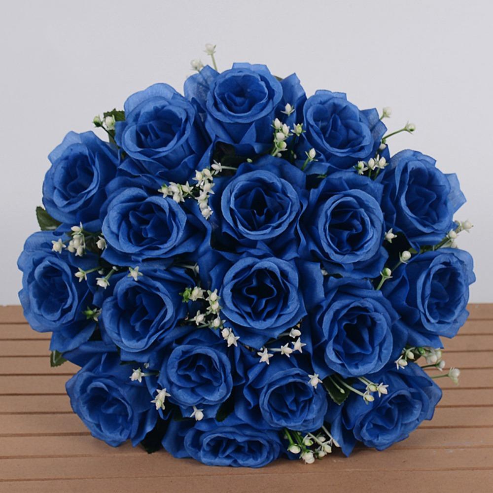 18 květin na Valentýna, 10 barev, křišťálová kytice z trávy, domácí dekorace