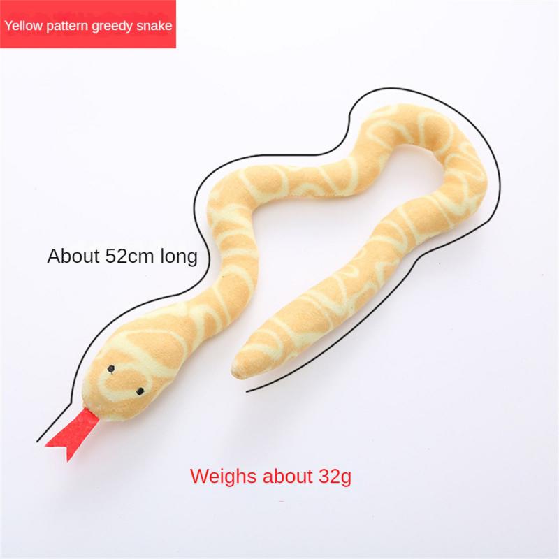 Маленькая интерактивная игрушка для кошек в форме змеи, устойчивая к укусам, с добавлением кошачьей мяты внутри, мягкая игрушка в форме змеи, вес 32 г, товары для кошек, аксессуары для домашних животных