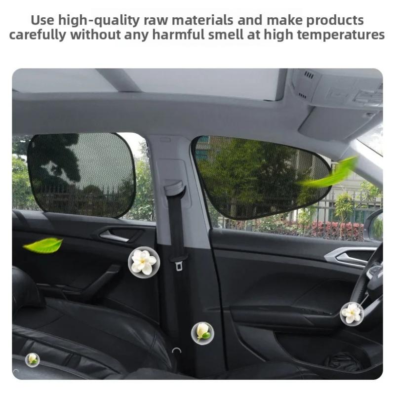 Universal Car Sunshade Electrostatic 4-Layer Side Window Sun Shade Cover for Car Sun Block Curtains UV Protection Sun Visor Film
