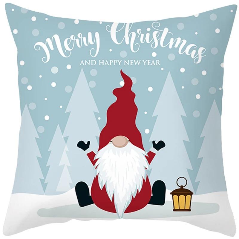 Povlaky na polštáře s vánoční tématikou Autodoplňky Kancelář Santa Claus Pohovka do obývacího pokoje Domácí povlaky na polštáře