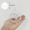 1pc Transparent Plastic Balls for DIY Crafts, 8-20cm, Clear Round Ornament for Home and Festive Decor, Christmas Items