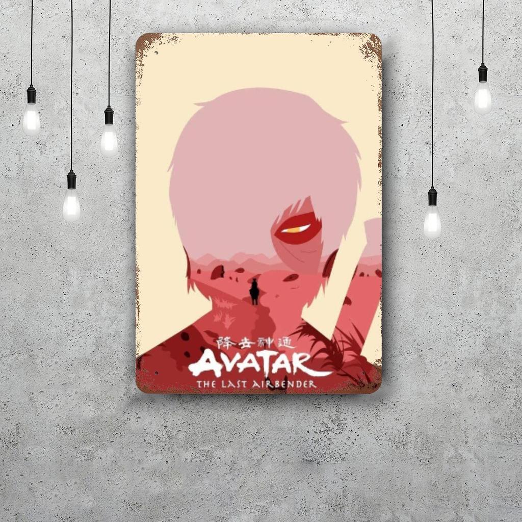 zuko Cartoon Retro Vintage Tin Sign Poster Decorative Plaque Metal Plate Wall Decor