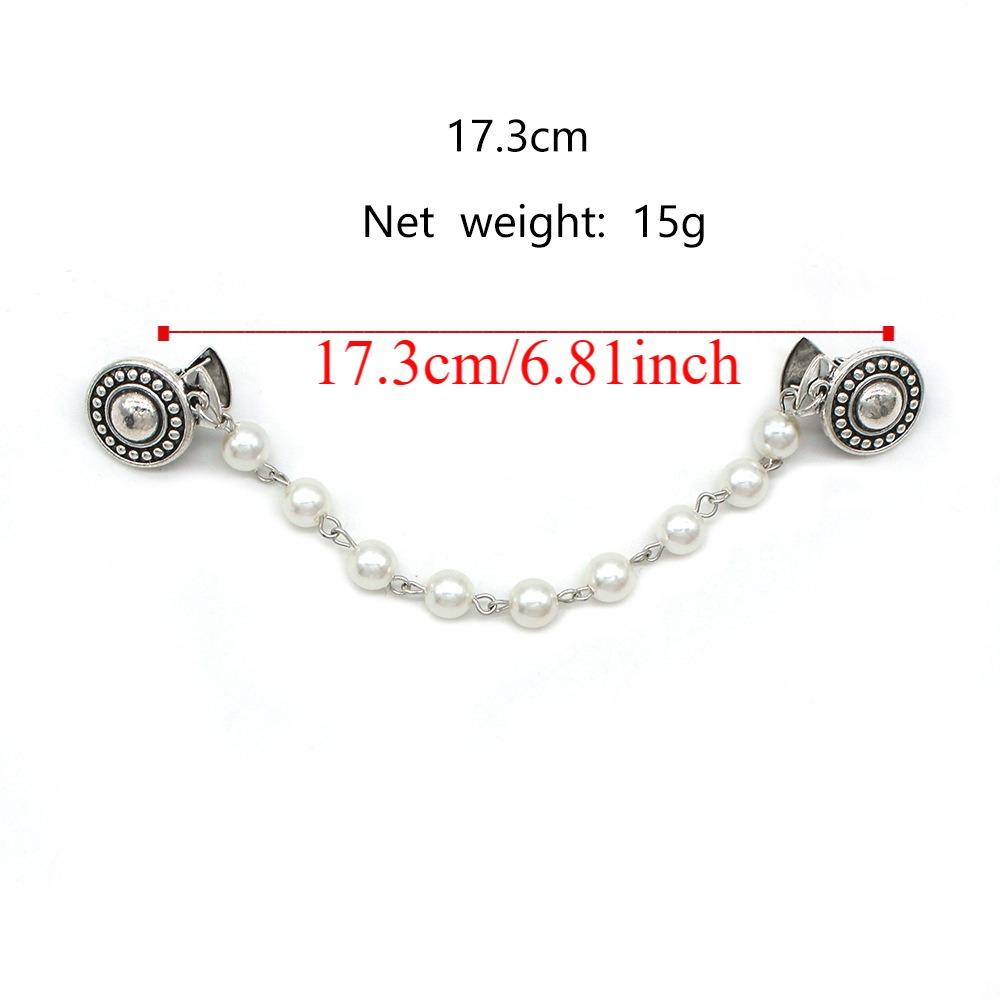 Korean Suit Brooch Retro Suit Shirt Collar Chain Gentleman Tassel Brooch  Sweater