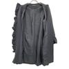 YOKOCHAN YCC-122-173 22AW Black Belted Frill Front Ruffle Coat coat 36 blackUsed