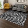 3D Brick Stone Building Wall Originality Carpet Rug for Living Room Sofa Home Bedroom Doormat Decor,Playroom Non-slip Area Rug