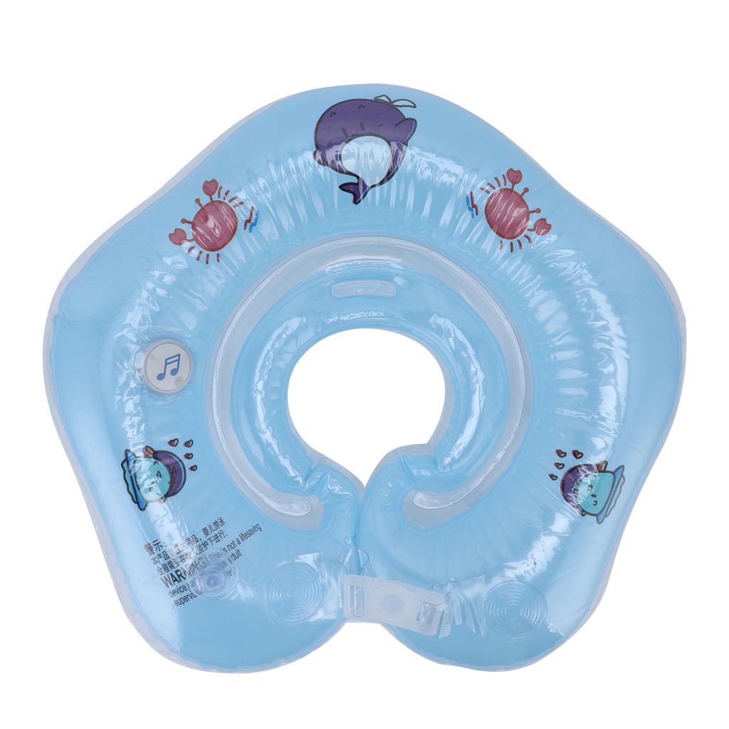 Newborn Swimming Ring Inflatable Floating Collar Baby Swimming Pool Toy for 0?18 Month BabyBlue