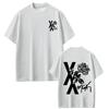 Camiseta de Moda Hip Hop Unisex para Mujer Camiseta con Estampado del Tour 2026 Lost Americana de MGK Manga Corta Holgada Casual Camisetas de Algodón Oversize