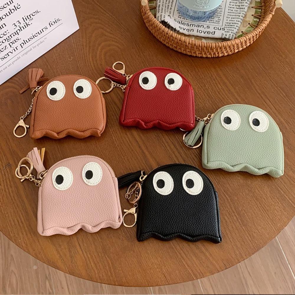 

PU Leather Mini Wallet Organizer Lipstick Makeup Bag Soft Cartoon Coin Purse Daily рожевий