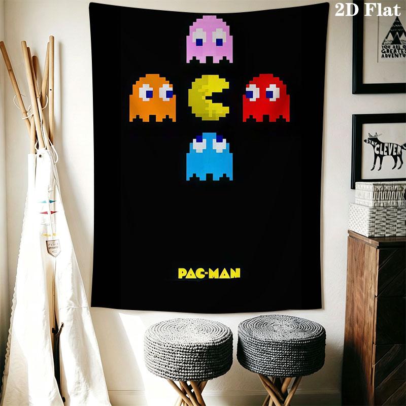 Pac-Man A Wall Hanging Printed Fabric Blanket Decorative Tapestries for Bedroom Living Room Home Decor