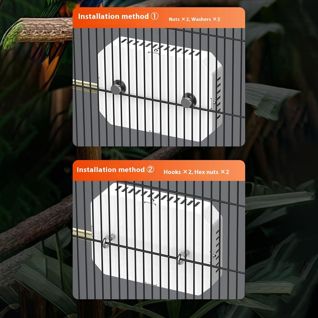 Bird Cage Heater Warming Panel Safe Thermostat Controlled Pet Warmer for Parakeets Cockatiels Finches Rabbits Hamsters Winter