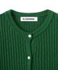 BLOND9 Cable Short Sleeve Knit Cardigan_Green