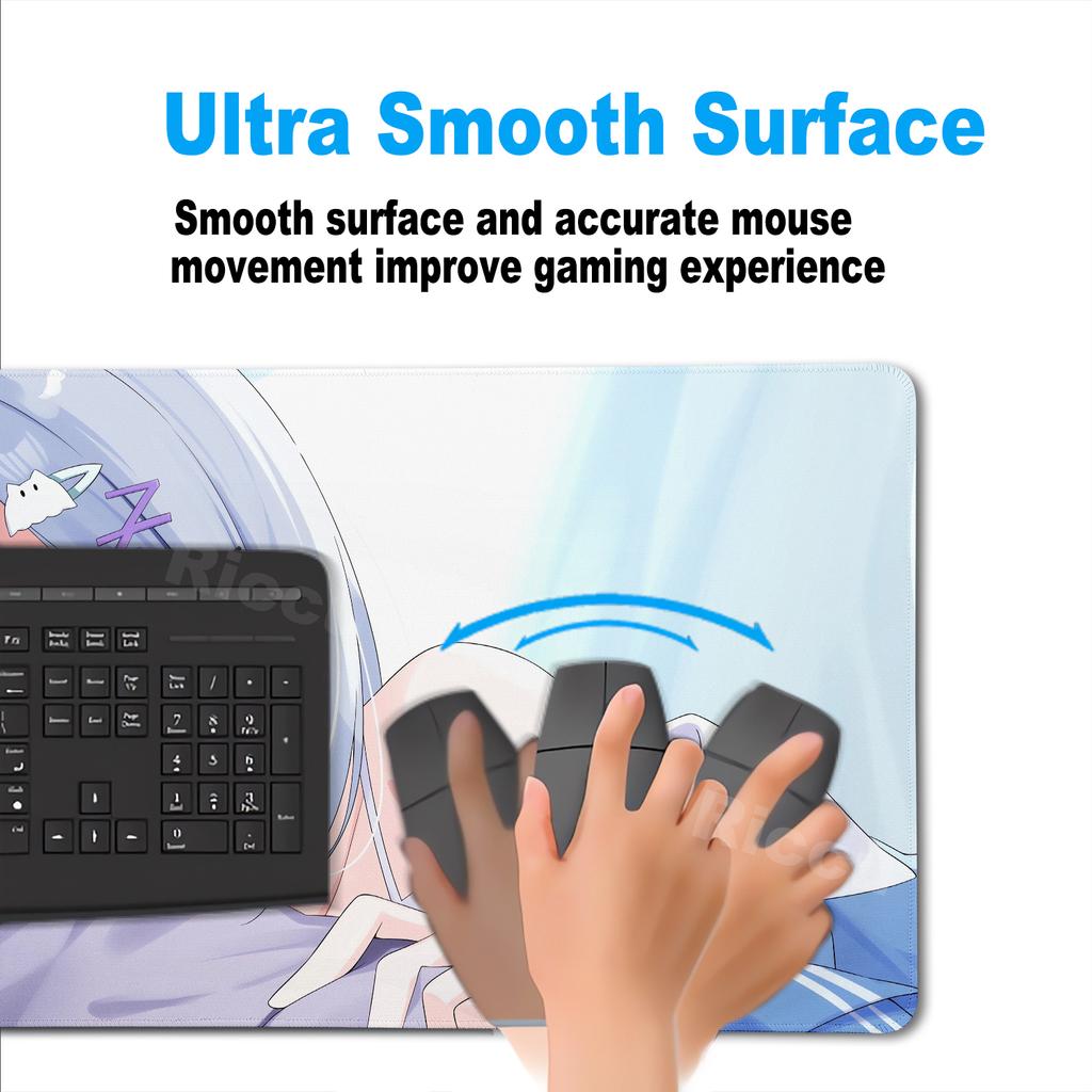 Anime Girl VTuber VSPO Mousepad Large XXL Keyboard Desk Mat PC Gaming Accessories Mouse Pad LockEdge Non-slip Extended Tablemat