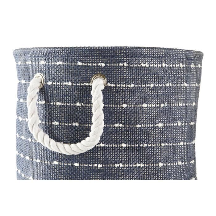 Ensemble De Paniers - 38x38x47 Cm - Polyester - Couleurs Variées