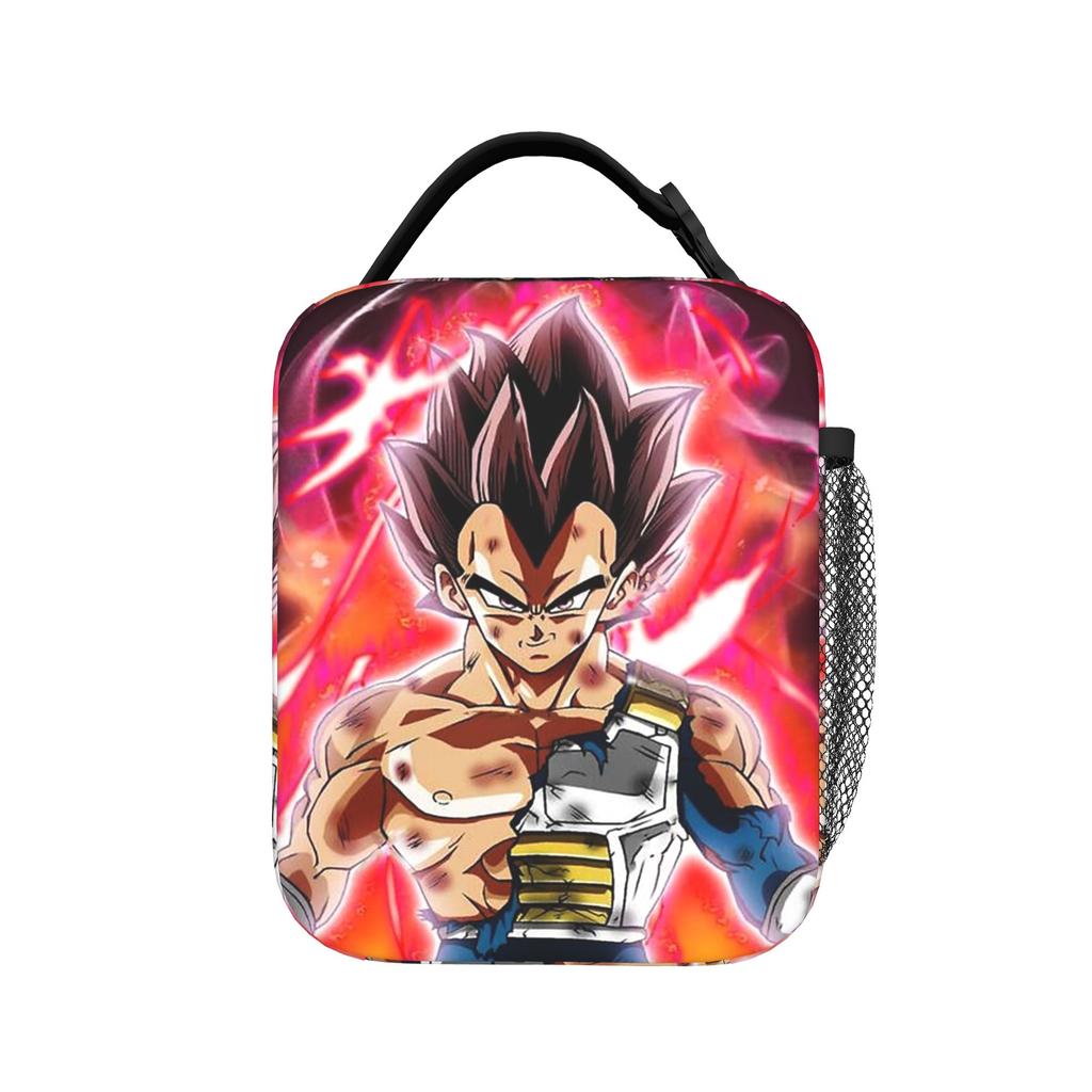 DBZ Kanji Symbol Insulated Lunch Bags Leakproof Son Goku Reusable Thermal Bag Tote Lunch Box Work Outdoor Food Bag