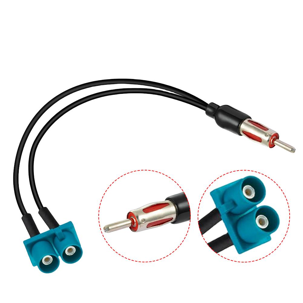 Car Audio Cable Adapter Antenna Dual Female Fakra Radio To Standard Moto Din Male Aerial Antenna Adapter For Ford Mondeo MA MB