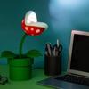 Lampe Décorative - SUPER MARIO - Mini Plante Piranha 21cm - LED - Blanc - Design Contemporain
