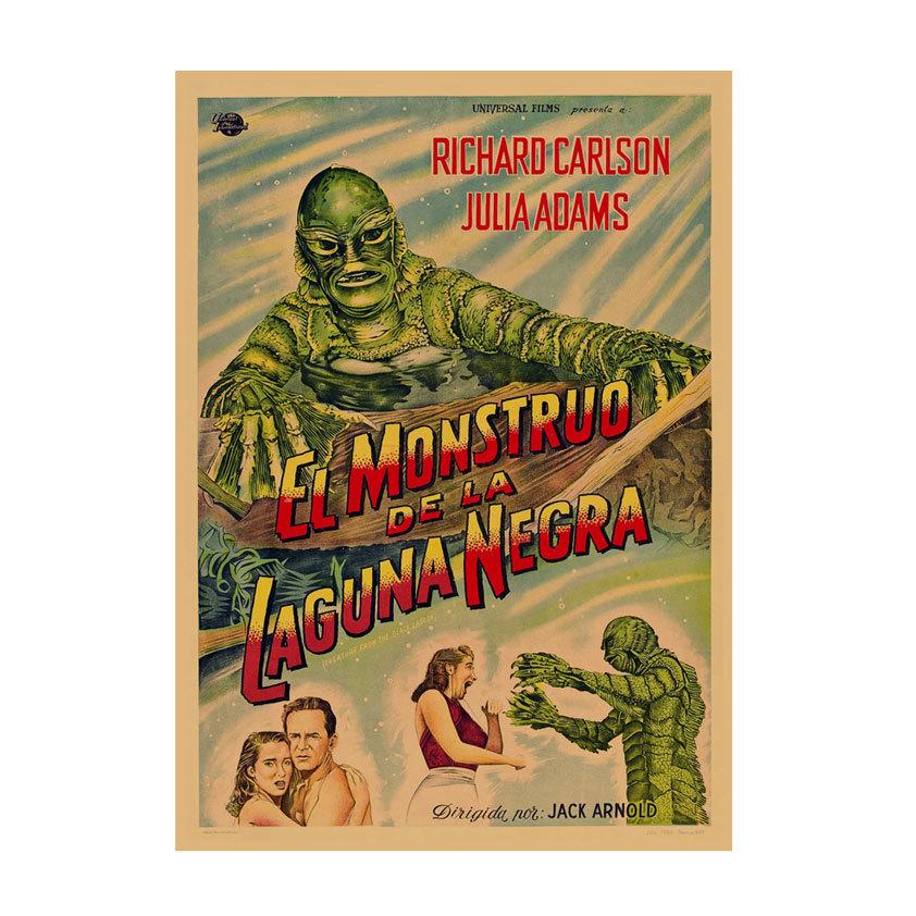 Retro Movie Illustration Poster for Bar, Cafe, or Dormitory Wall Decor