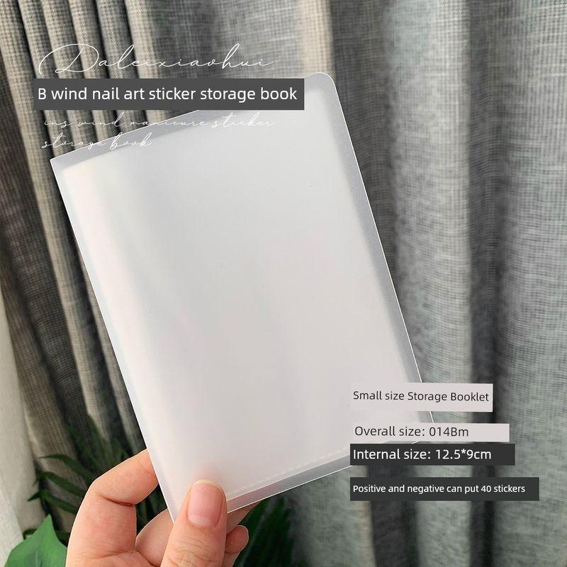 

Книга для хранения наклеек для ногтей, Книга для хранения наклеек для ногтей, Японский стиль, Минимализм, Матовая текстура, Инструменты для демонстрации в маникюрном салоне Small size-Sticker Booklet