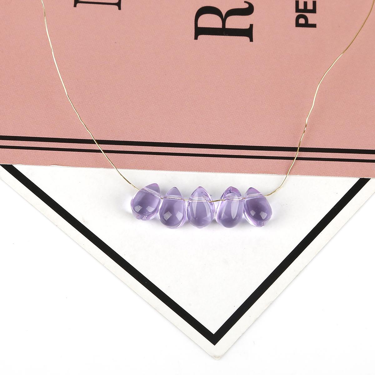 

9x6 мм 5 шт. маленькие стеклянные подвески в виде капель воды свободные бусины для изготовления ювелирных изделий своими руками