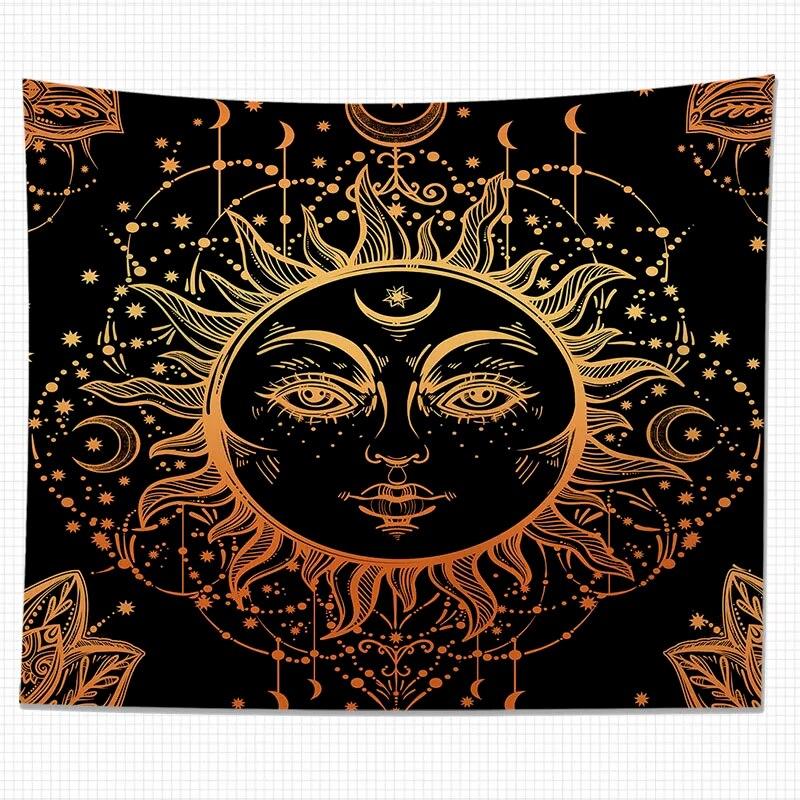 Tapiserie Zeul Soarelui Artă Totem de perete Decorare Acasă Sufragerie Agățat Pânză de fundal