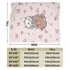 Marie Cat Aristocats Blanket Fleece Summer Air Conditioning  Portable Lightweight Throw Blanket for Bed Travel Bedspread