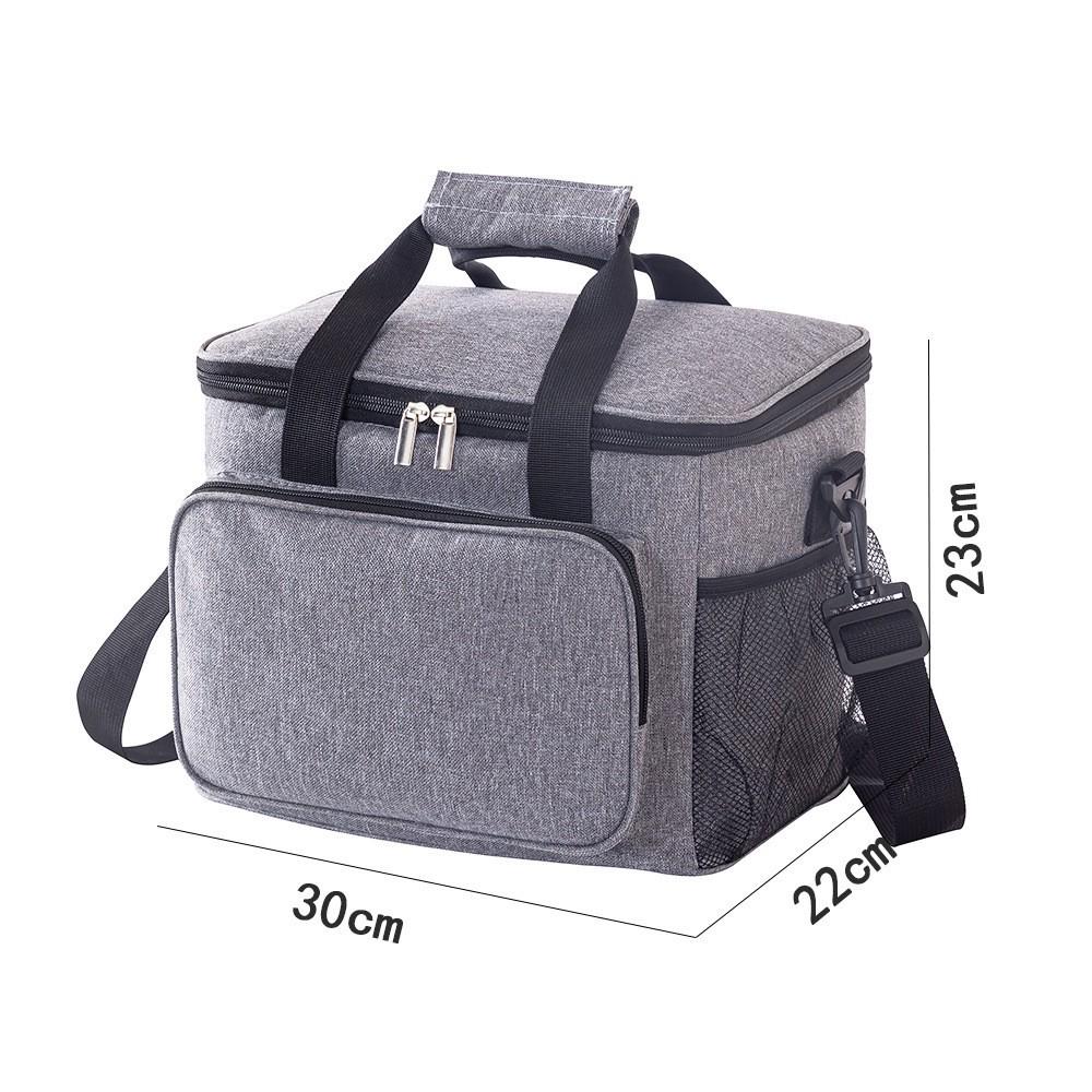 Portable Oxford Cloth Insulated Lunch Tote - Large Capacity Ice Pack Bag for Outdoor Use