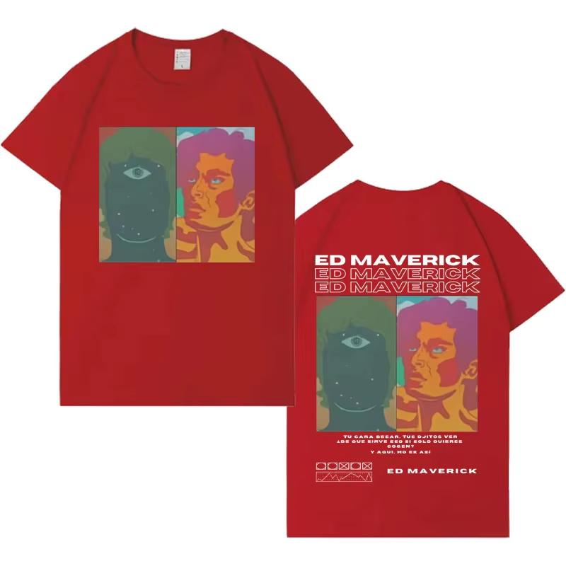 2026 Singer Ed Maverick Fashion Manga Tees Men Women High Quality Tshirts Gothic Shortsleeved Cotton Cozy Tshirts