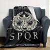 Customiz Name Personality SPQR logo Blanket Soft &Warm Sofa Office Bed Travel Lunch Break Blanket, Gift Suitable All Seasons