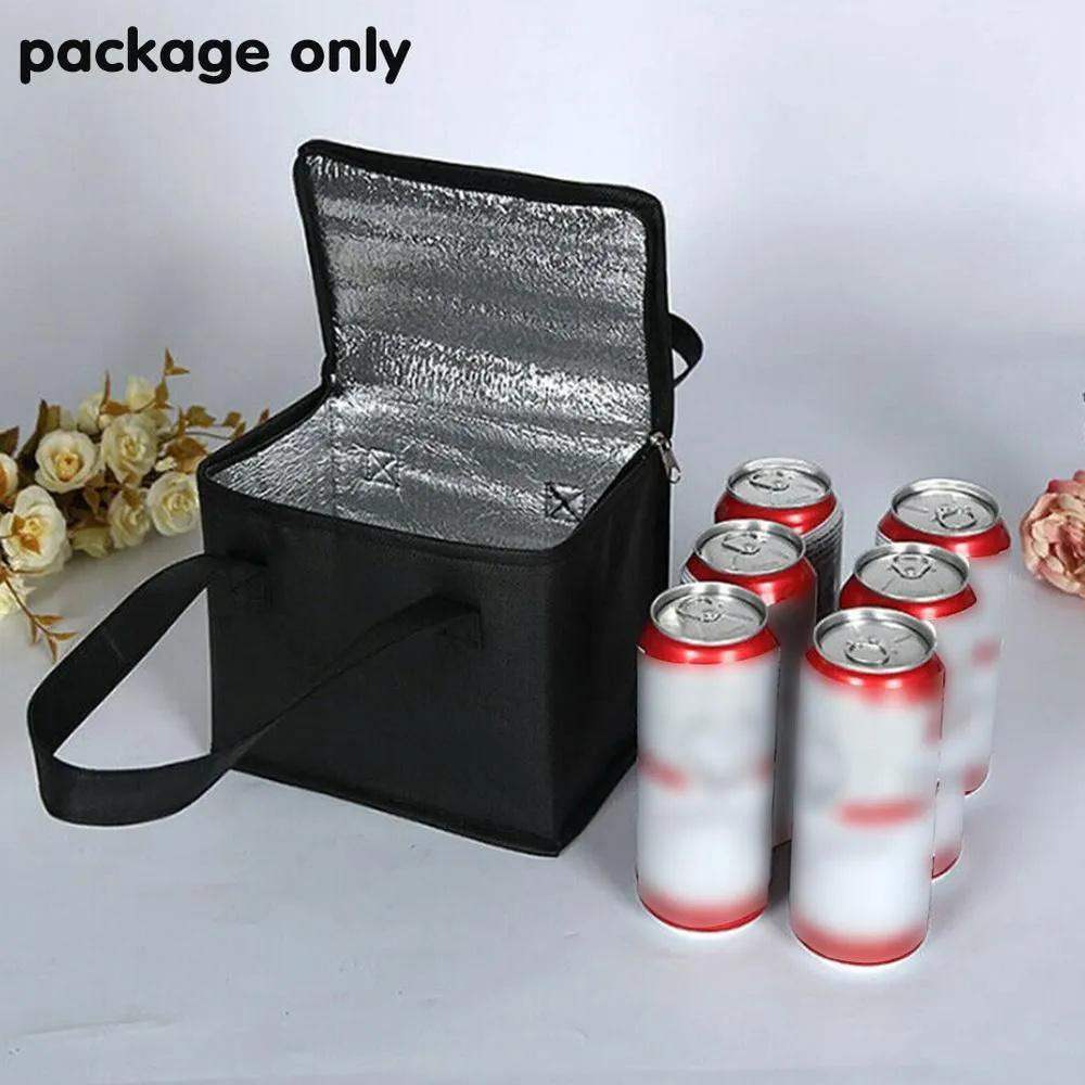 Insulated Picnic Bag with Thickened Aluminum Film Lining Large Capacity Handheld Outdoor Cooler Tote for Camping and Travel