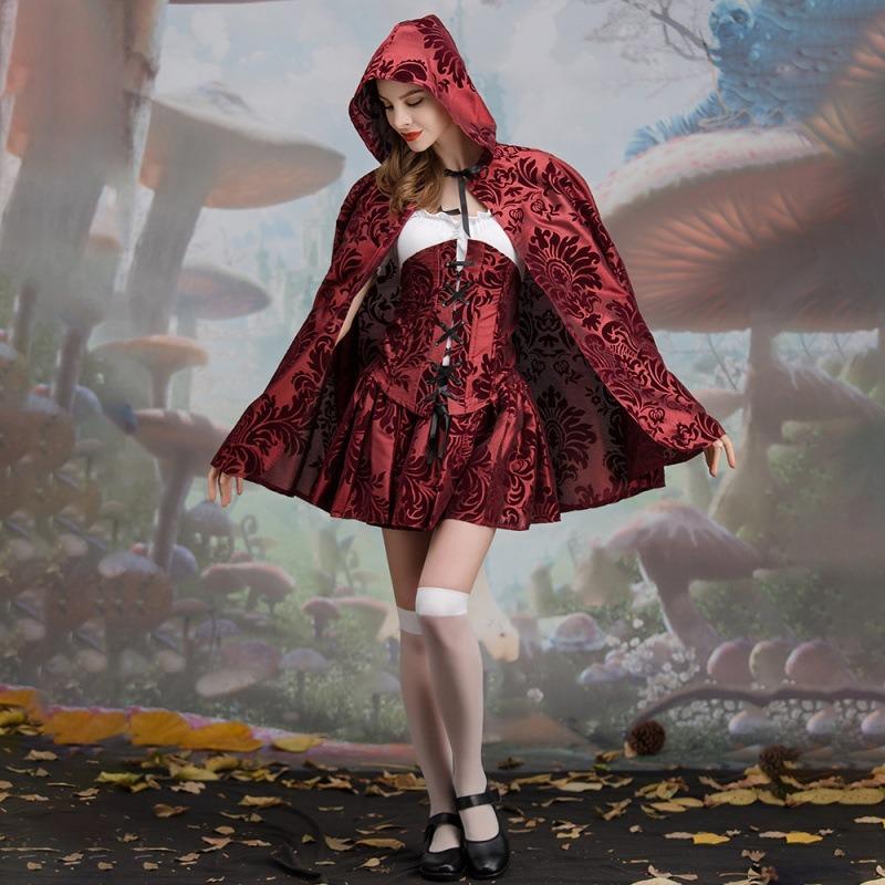 Halloween Adult Costume Pirate Dress Up Witch Dress Up Witch Gothic Little Red Riding Hood Cape Cape Vampire