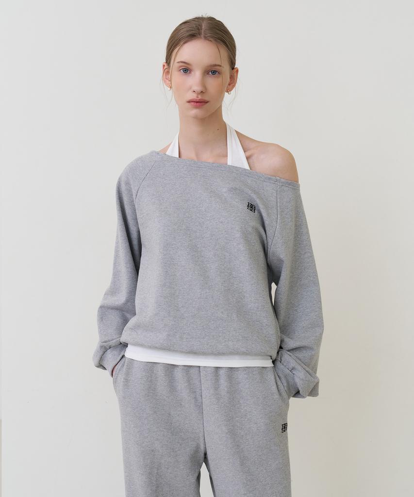 BIBYSEOB Semi-Wide Sweatpants Gray [T61]