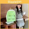 Adorable Cat Design Children's Backpack Lightweight Durable Nylon For Kindergarten Use