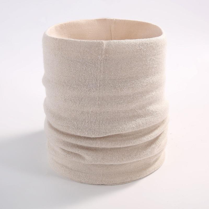 Pullover Knitted Scarf Autumn and Winter Solid Color Scarf Men and Women Couples Fashion Fake Turtleneck Single Ring Neck Cover