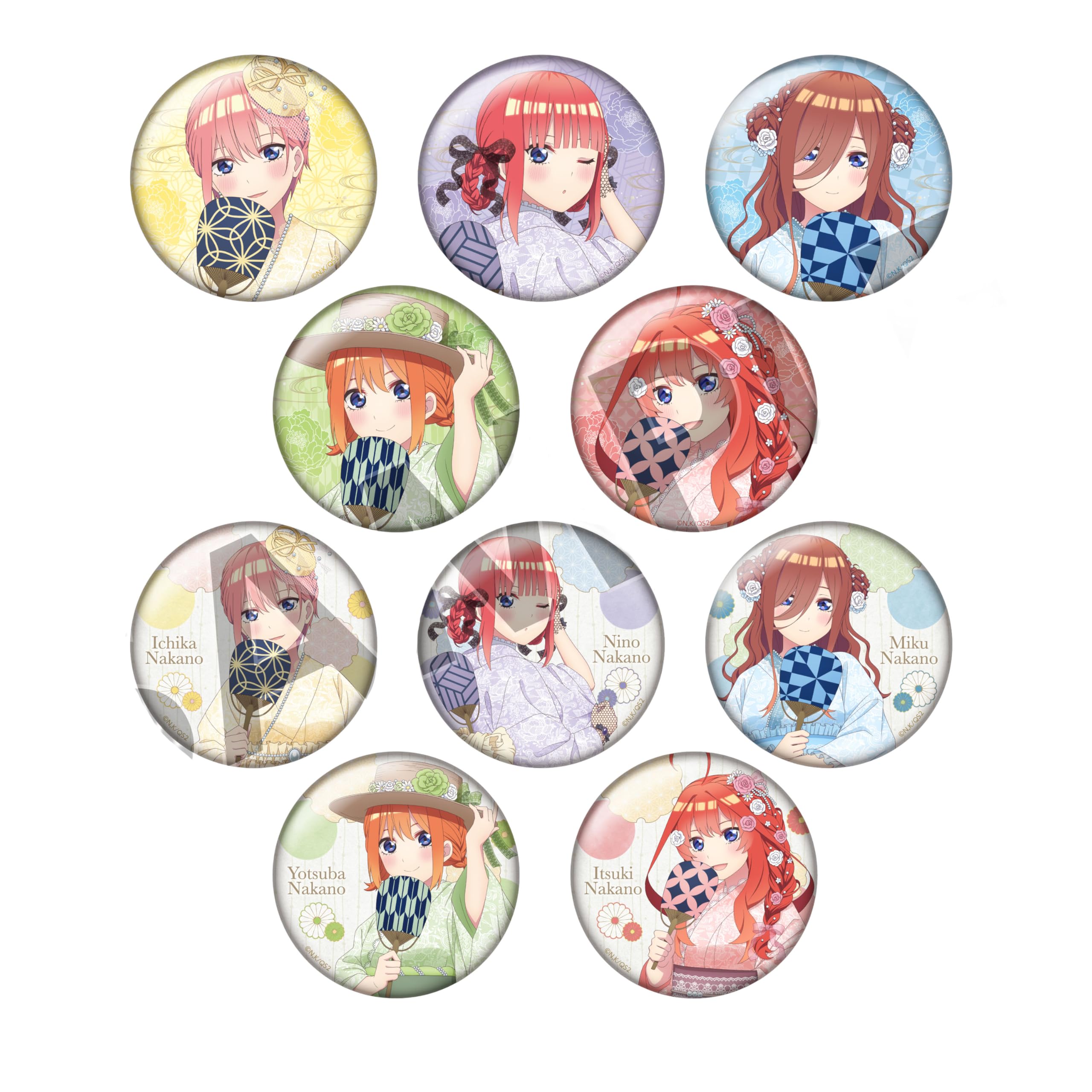 

The Quintessential Quintuplets Trading Can Summer Box of 10 Badges, Style,