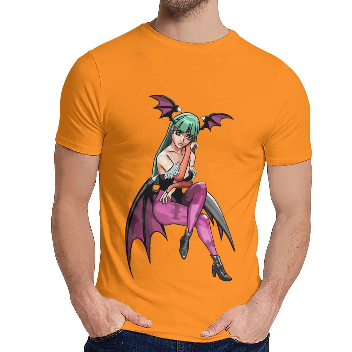 Good Cotton Darkstalkers Tee Shirt Morrigan Aensland Short Sleeve Man S Hip Hop Amazing Classic O L