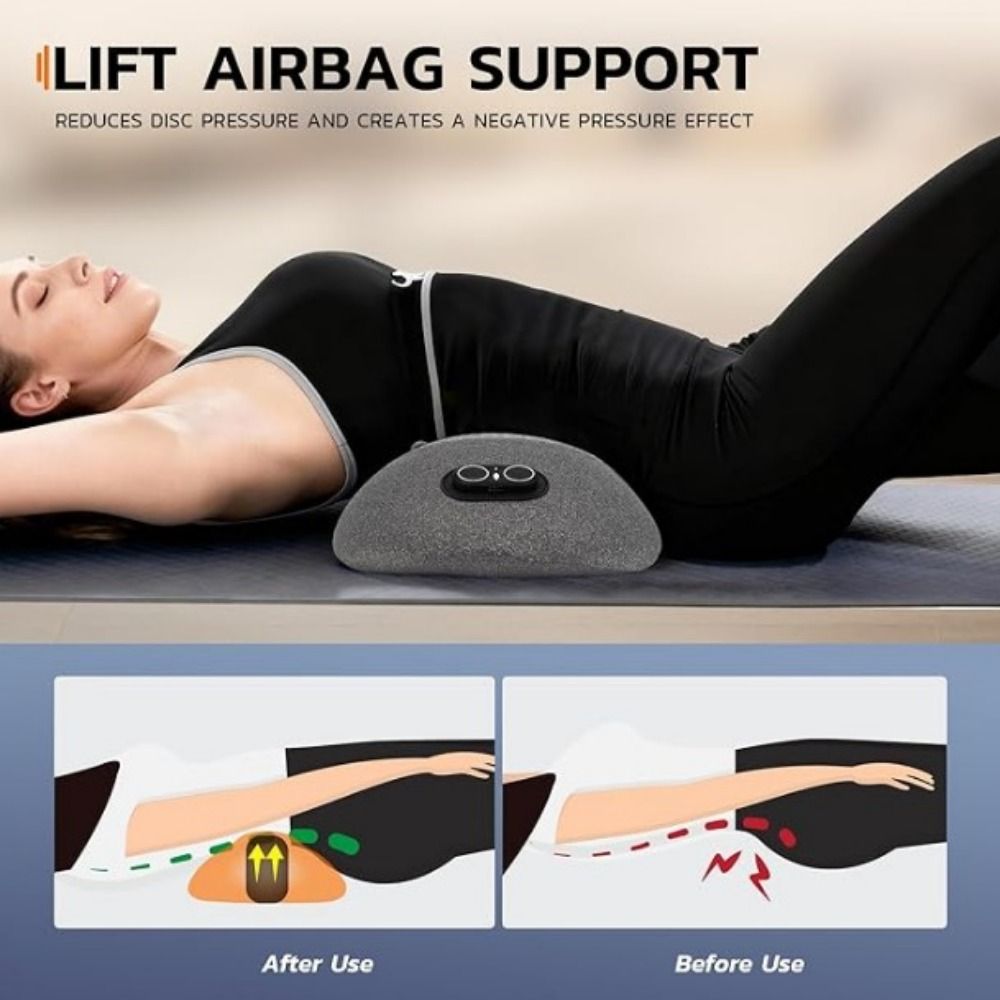 Multi-functional 3-in-1 Back Massager Vibrating Massage Electric Lumbar Support Pillow Home Use