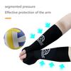 2 Stück Volleyball-Armstulpen, Daumenloch-Design, superweich, hochelastisch, atmungsaktiv, Unterarmstulpen, gepolsterte Volleyball-Ärmel