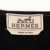 HERMES Zip up cardigan black cashmere/cotton Women Used