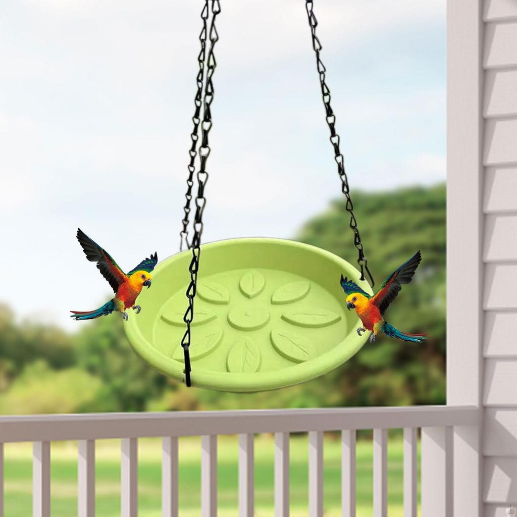 Hanging Bird Feeder Tray Sturdy Feeding Station Water Feeders Bowl for Balcony Patio