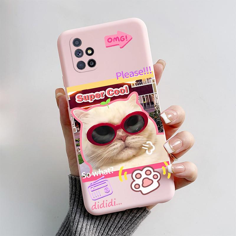 For Samsung Galaxy M51 Case SM-M515F 6.7'' Cute Cartoon Cat Fox Back Cover Soft Silicone Phone Case For Samsung M51 M 51 Fundas
