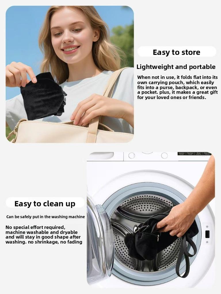 Pohodlný cestovní polštář Nastavitelný polštář na krk ve tvaru U Omyvatelný Multifunkční Plnitelný Přenosný povlak na polštář do letadla