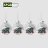 1~8pcs Clear Plastic Christmas Ball Ornaments Xmas Tree Hanging Pendant 2025 Christmas Home Decoration Gifts