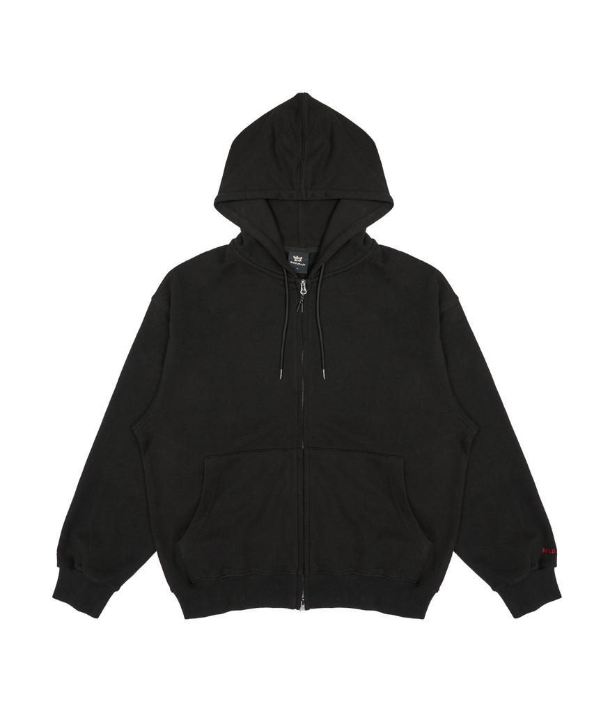 Wildrock Logo Basic Sweat Zip-Up Hoodie_Black