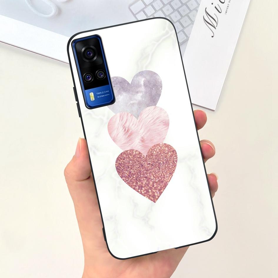 For Vivo Y31 2021 Case Cute Duck Cat Cartoon Coque Matte Soft Silicone Back Cover For Vivo Y51 Y51A Y53s Y 31 V2036 V2030 Fundas