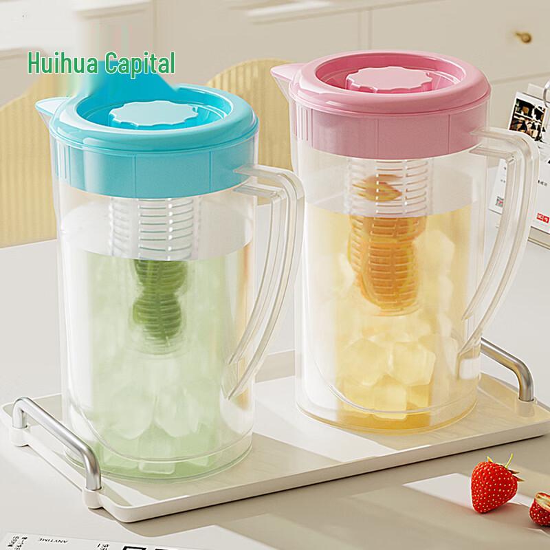 HUIHUADU Clear Plastic Cold Water Pitcher