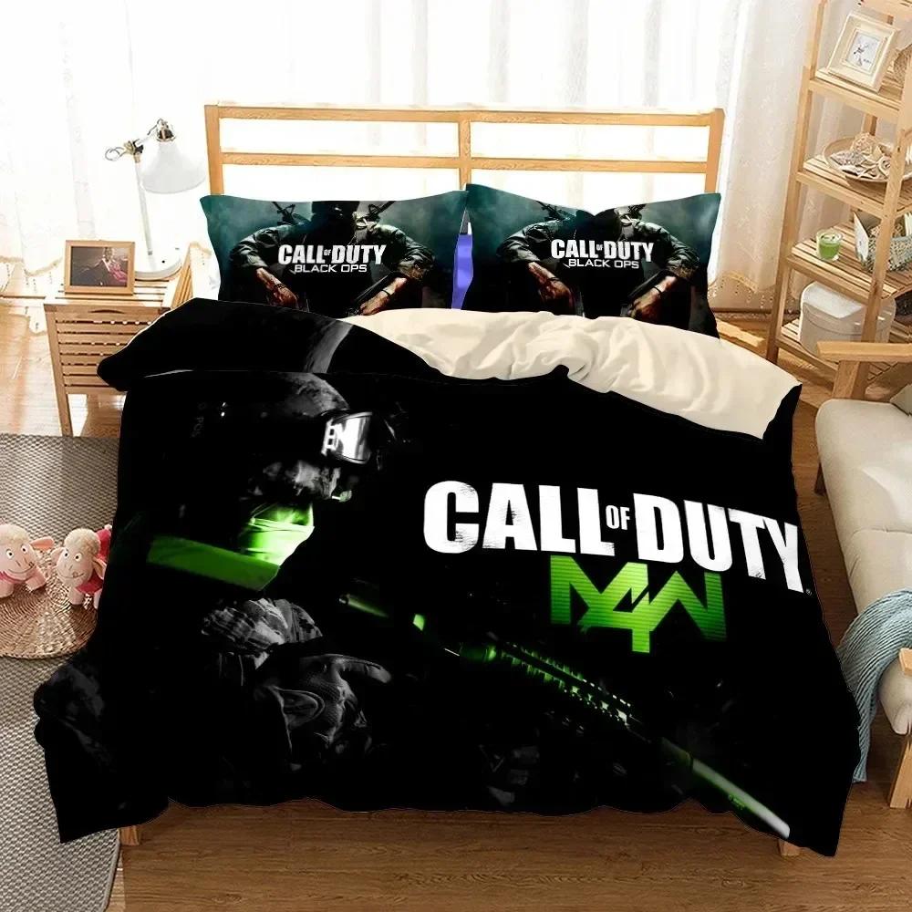 New 3D Print Call-Of-Duty Bedding Set Printed Bed Set With Pillowcase Bed Duvet Cover Soft Queen King Size Bedclothes Home