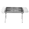 50 Pcs Full Set of Barbecue Stove Thicken Stainless Steel Barbecue Grill Carbon Barbecue Stove Rack