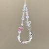 Pvc Pink Butterfly Star Phone Lanyard With Beaded Design For Girls And Kids