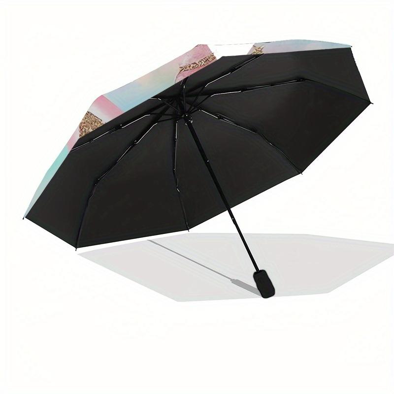 1pc Unicorn Floral Fantasy Umbrella with Plastic Handle,Suitable for All Seasons Home Travel Outdoor UmbrellaM1153