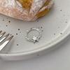 Sophisticated Heart Shaped Ring For Women Adjustable And Trendy Silver Plated Fashion Jewelry